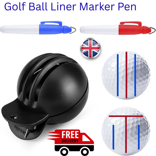 Golf ball liner marker - ball,