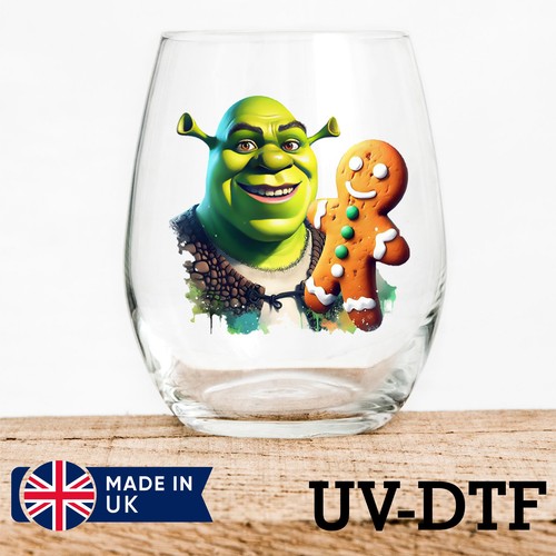 Shrek 8pcs dtf stickers - shrek,