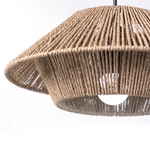 Rattan woven lampshade - lampshade, bedroom