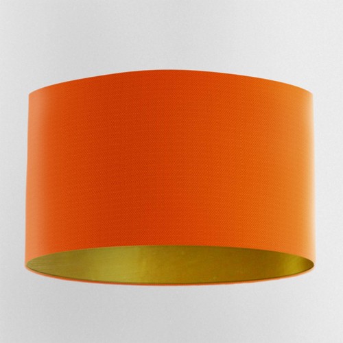 Orange handmade lampshade - lampshade, with