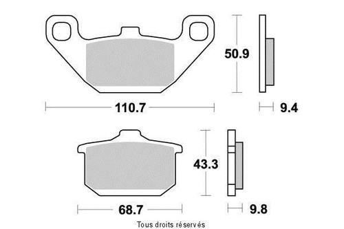 Brake pads kawasaki gpz 500 - brake,