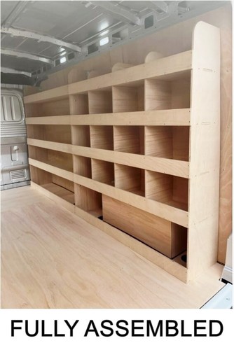 Ford transit van - van, shelving