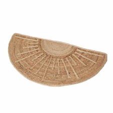 Jute Rug Half Circle Beige