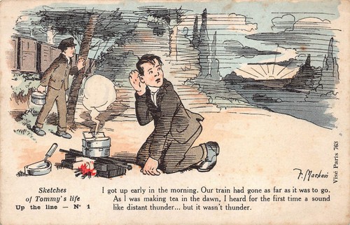 Postcard comic wwi - postcard,