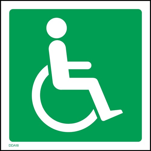 Disabled sign sticker - sign, all