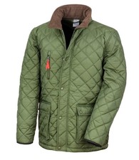 Result Urban Cheltenham Gold Quilted Fleece Lined Jacket