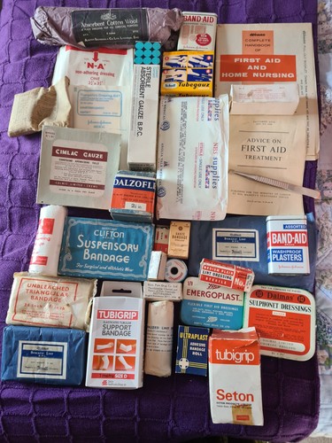 Job lot vintage first aid - lot,