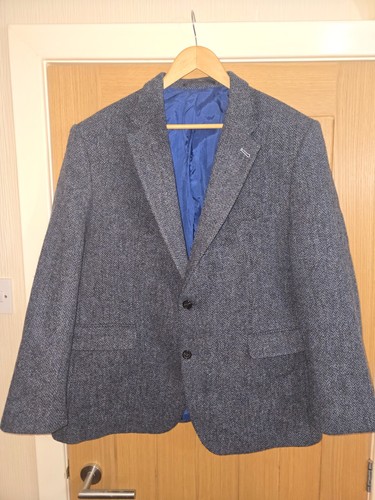 Blue grey harris tweed dozer - grey,