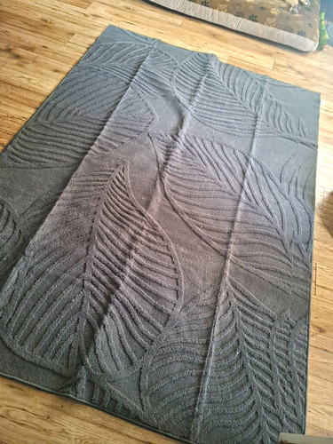 Grey leaf pattern - grey,