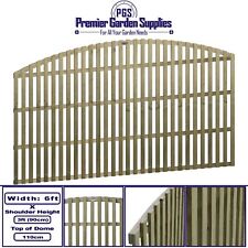 6ft x 3ft Premier Florence Arch Top Vertical Style Trellis Panel Fence Topper