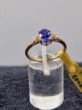 BNWT 9K AAA Yellow Gold Tanzanite Ring - FREE POST