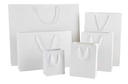 White paper bags - luxury, with