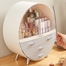 Round Makeup Storage Box