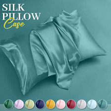 2 Pack Satin Silk Pillowcase For Hair & Skin Luxury Soft Pillow Cases Covers UK