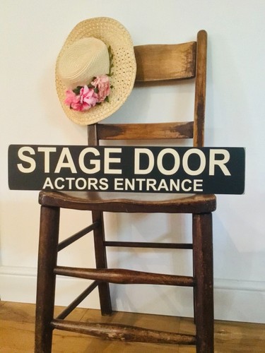 Stage door sign wooden vintage - stage,