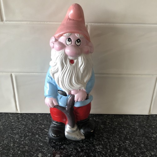 Garden gnome ceramic figurine - gnome,