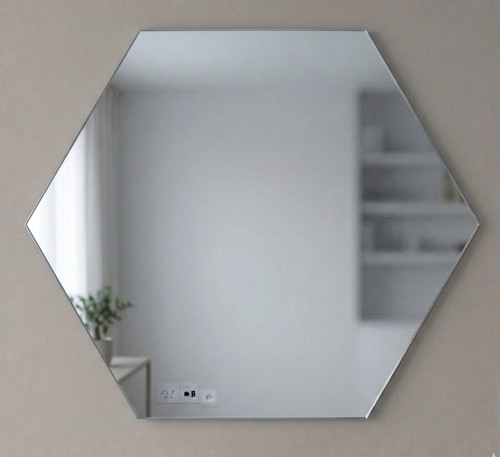 Hexagon mirror acrylic wall - acrylic,