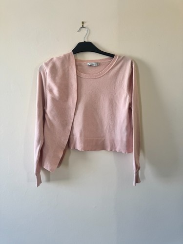 Zara light pink crop jumper - light‑pink,