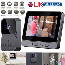 Wireless WiFi Video Doorbell Smart Camera Door Bell Ring Intercom Security UK