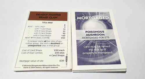 Full set monopoly deed - set,