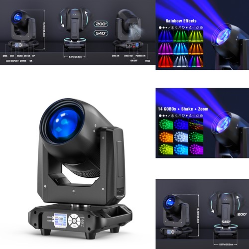 Uking 200w beam - moving, head