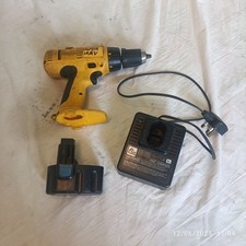 DeWalt Battery Drill Cordless 14.4v Ni Cad DW914 old Type Set With Charger