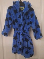 M&S Boys Blue Dressing Gown -