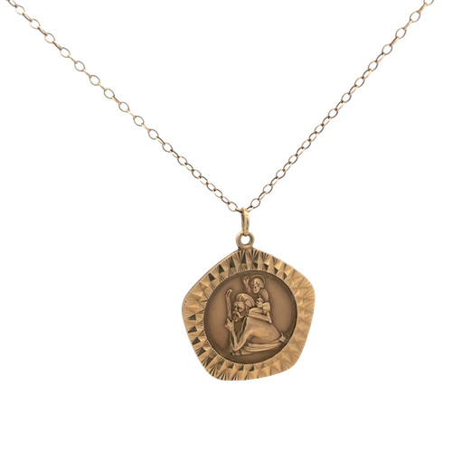 9ct yellow gold chain - and, st