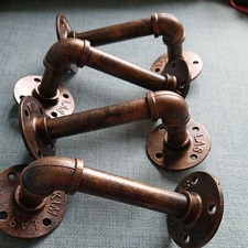 4 Industrial Pipeline Shelf Brackets