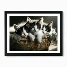 Kittens In A Basket 2 Art
