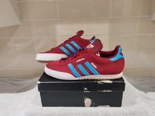 Men's Custom Adidas Samba Super Trainers Size 10.5 Aston Villa West Ham Burnley