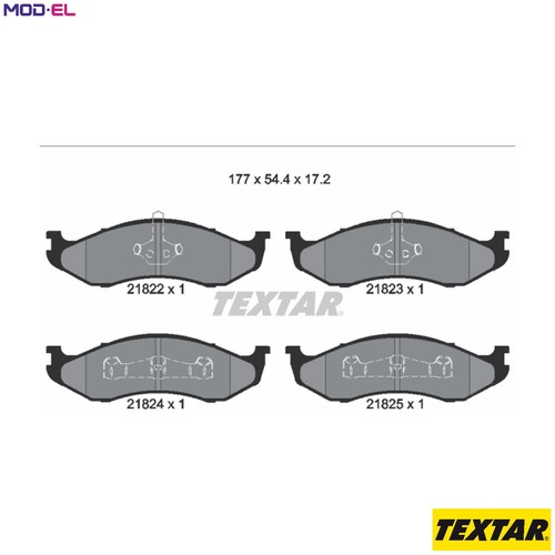 Brake pad set - set,