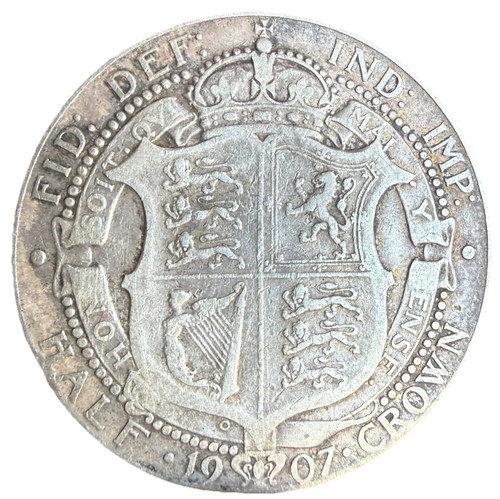 1907 edward vii half - 1907, crown