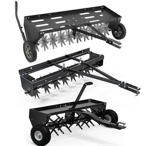 Steel lawn aerator - lawn,
