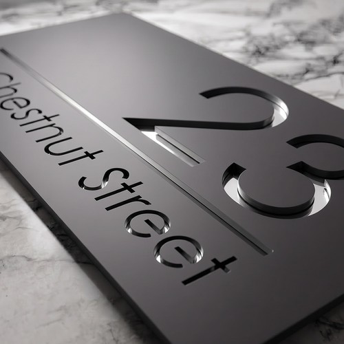 House number plaques - number,