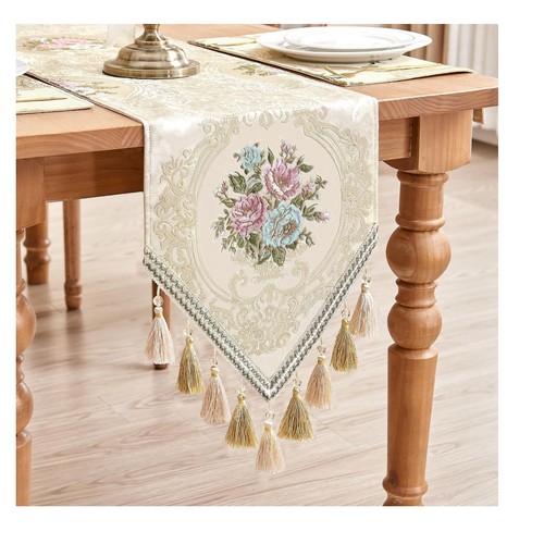 Floral table runner with - floral,