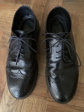 Oaktrak Mens Leather Belvoir Brogue Shoes Size Uk 10 Air Cushion Heels and Soles