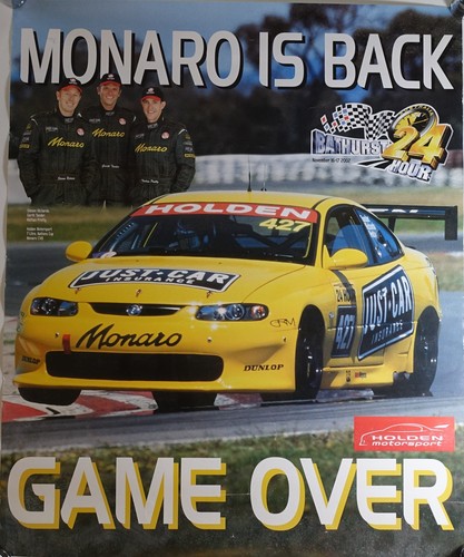 Holden monaro back poster - holden,
