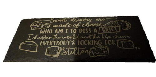 Slate cheese board platter - slate,
