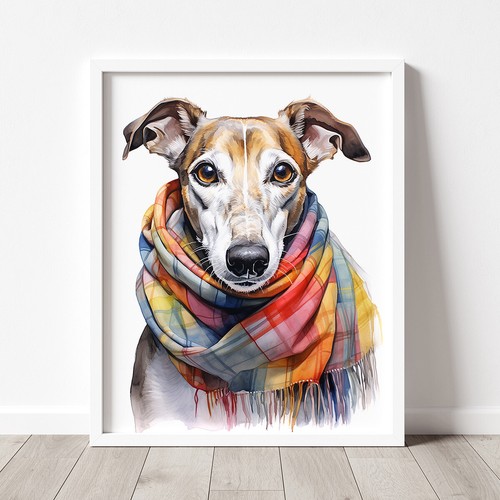 Greyhound winter print - in,