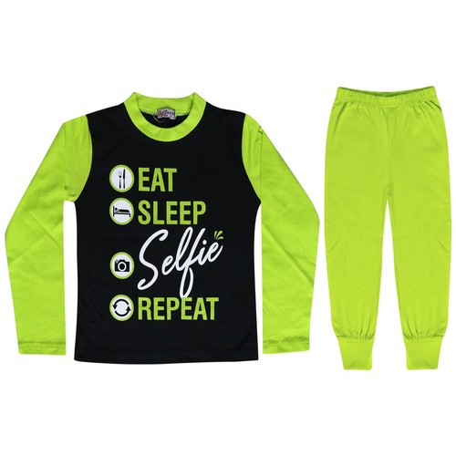 Kids girls lime pyjamas - girls,