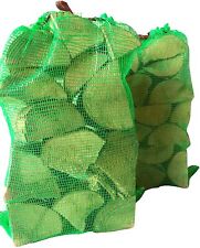 Irish Harvested & Seasoned Hardwood Logs-13kg Netted Bag-All Logs 6 Inches Long
