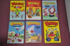 WHOOPEE!  ANNUALS x6 - 1978, 1979, 1980, 1982, 1983, 1985