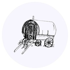 24 x 'Romany Caravan' Stickers
