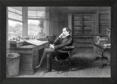 Charles dickens framed wall - charles,