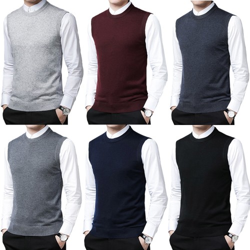 Mens sweater vest crew neck - vest,