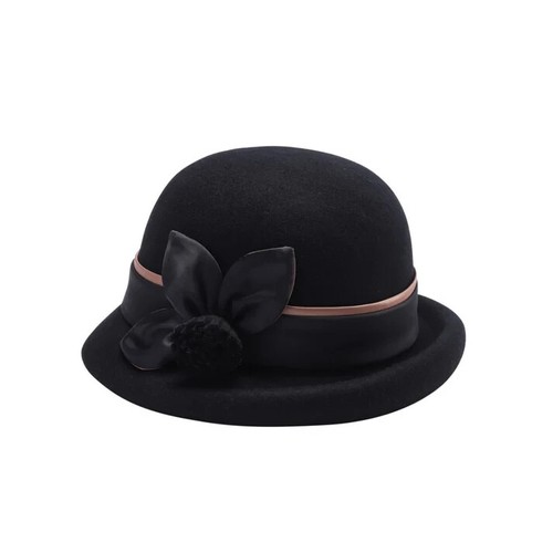 Classic bowler hat with - bowler, flower