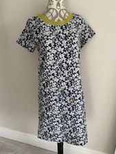 Dickins & Jones Blue Floral Knee Length Tunic Dress Size 10