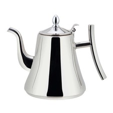 Stainless Steel Teapot Coffee Pot Kettle & Tea Leaf Filter Strainer Infuser UK