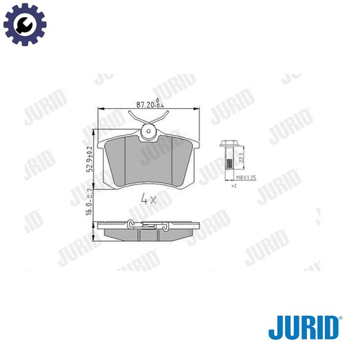 Brake pad set disc - brake,